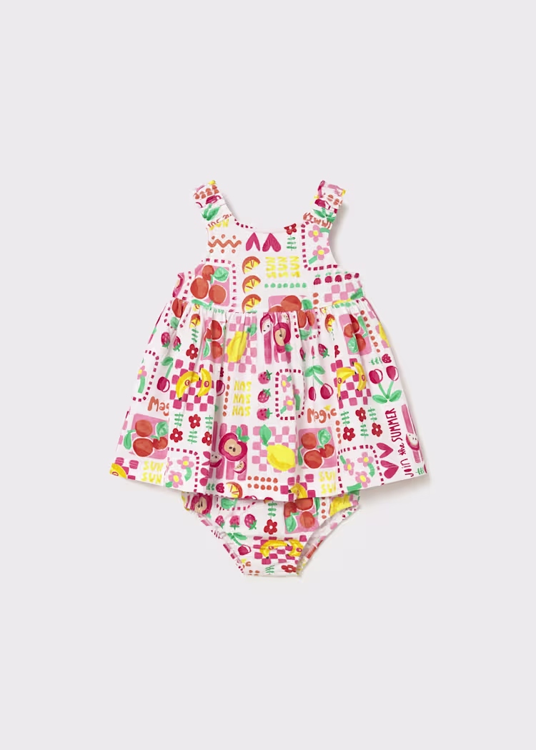 Φόρεμα σταμπωτό με βρακάκι