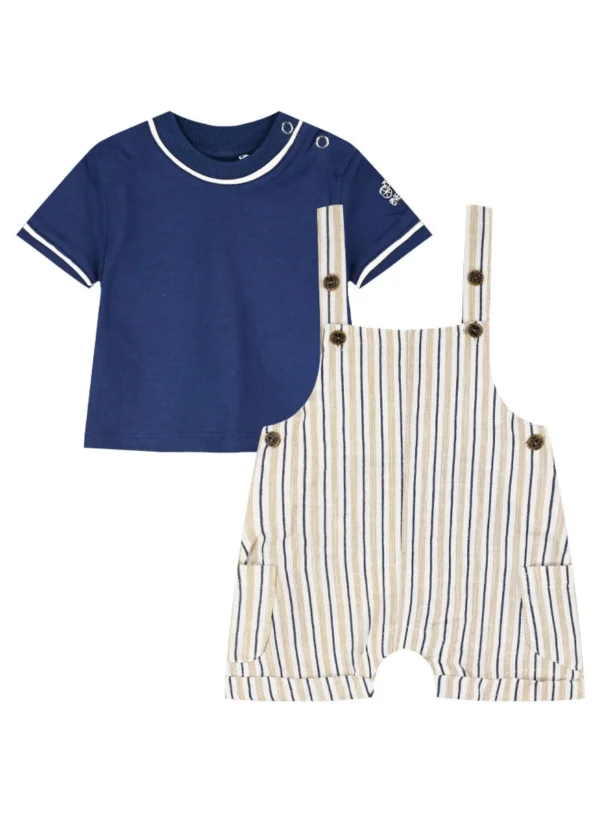 Σετ βρεφικό σαλοπέτα με μπλούζα