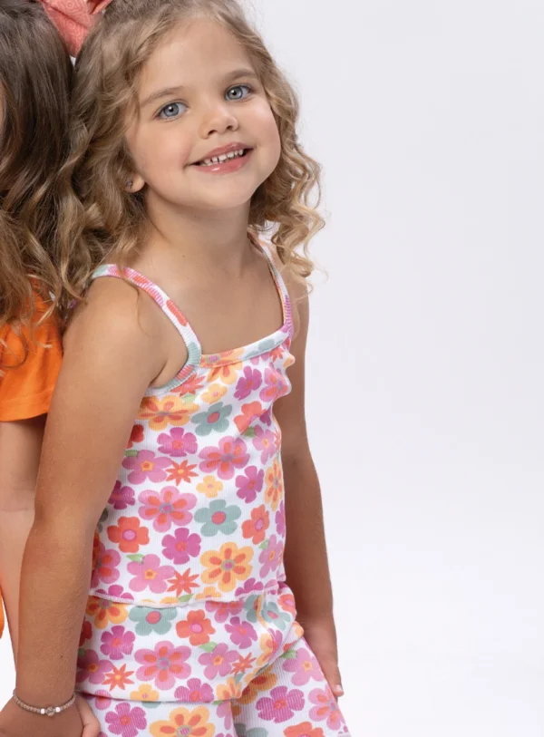 Σετ μπλούζα με κολάν εμπριμέ