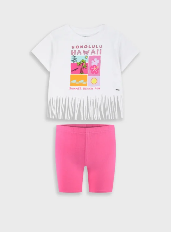 Σετ μπλούζα κρόσια με κολάν φούξ